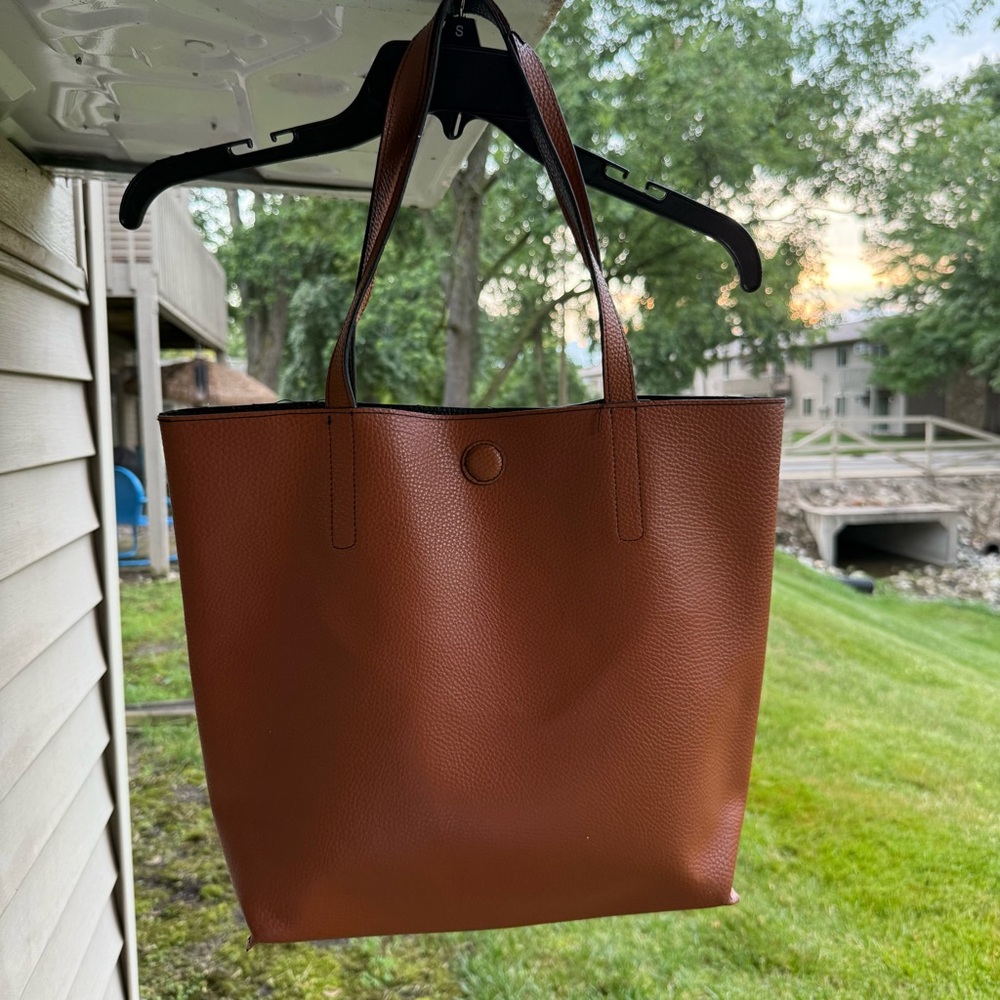 Rosetti Reversible Tote Medium Brown Bag
